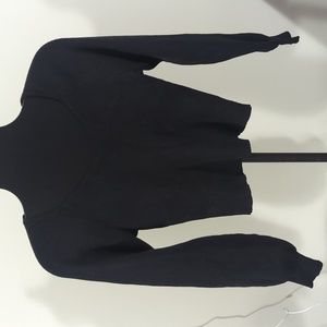 Pink Lily Cropped V-neck Sweater